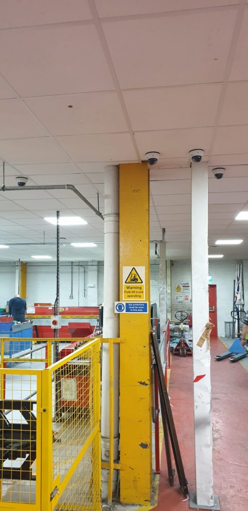 CCTV industrial installation