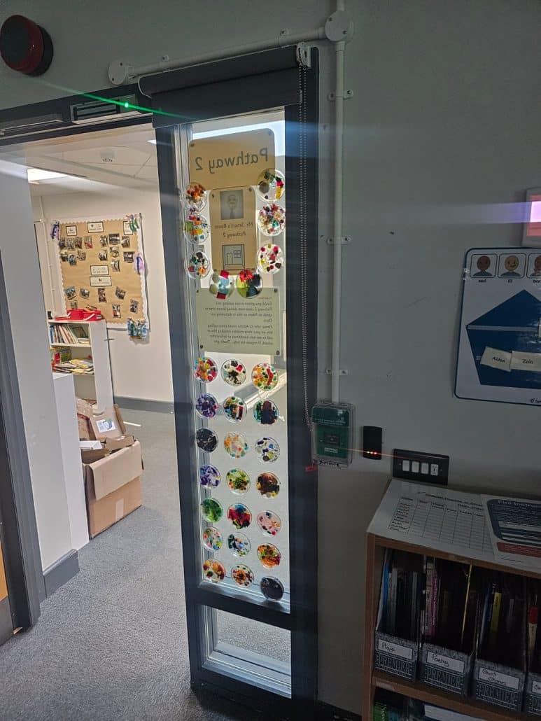 School classroom access control door