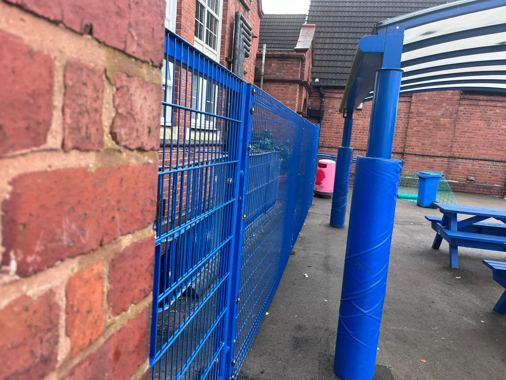 School playground fence & door installation