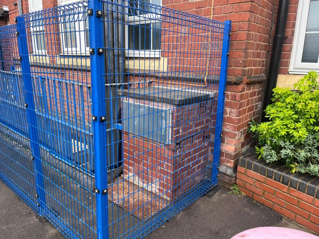 fence & door installation at school by unison CCTV
