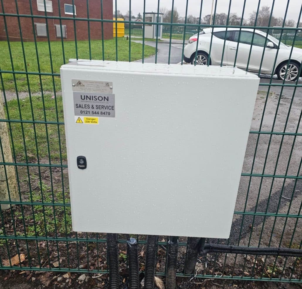 Unison branded Electrical box