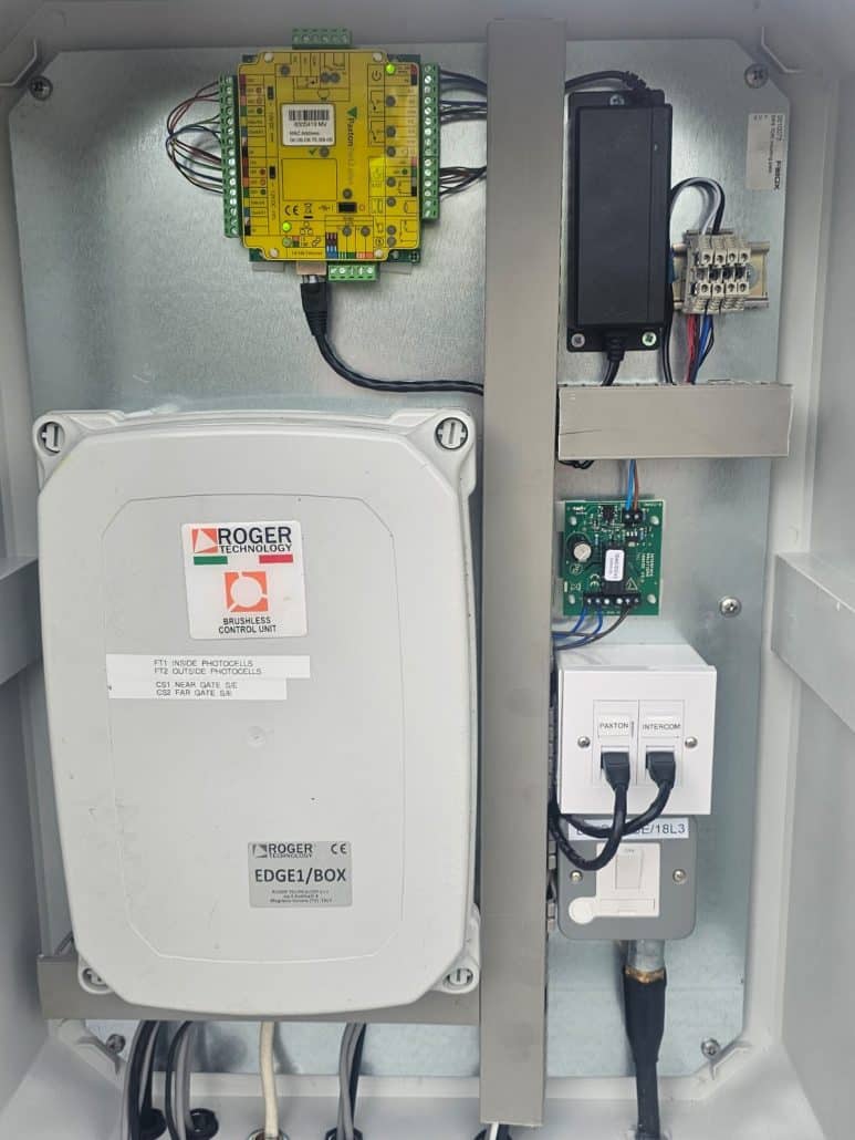 Access control automatic gate - electrical box