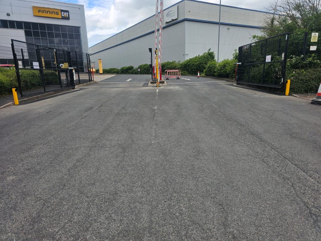 Access control automatic gate open