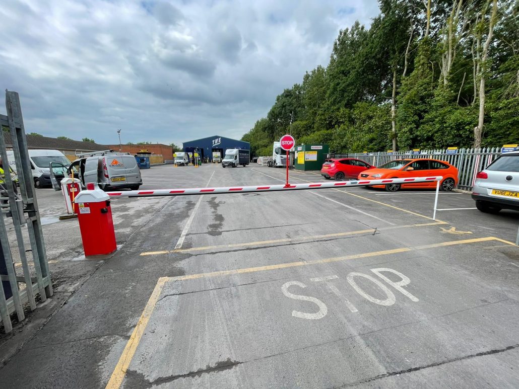 automatic gate installed at Haulage company