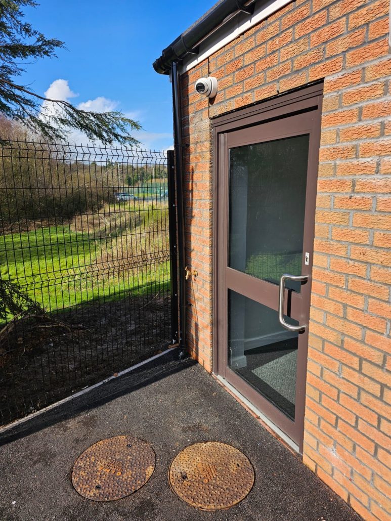 CCTV Camera installation outside of site