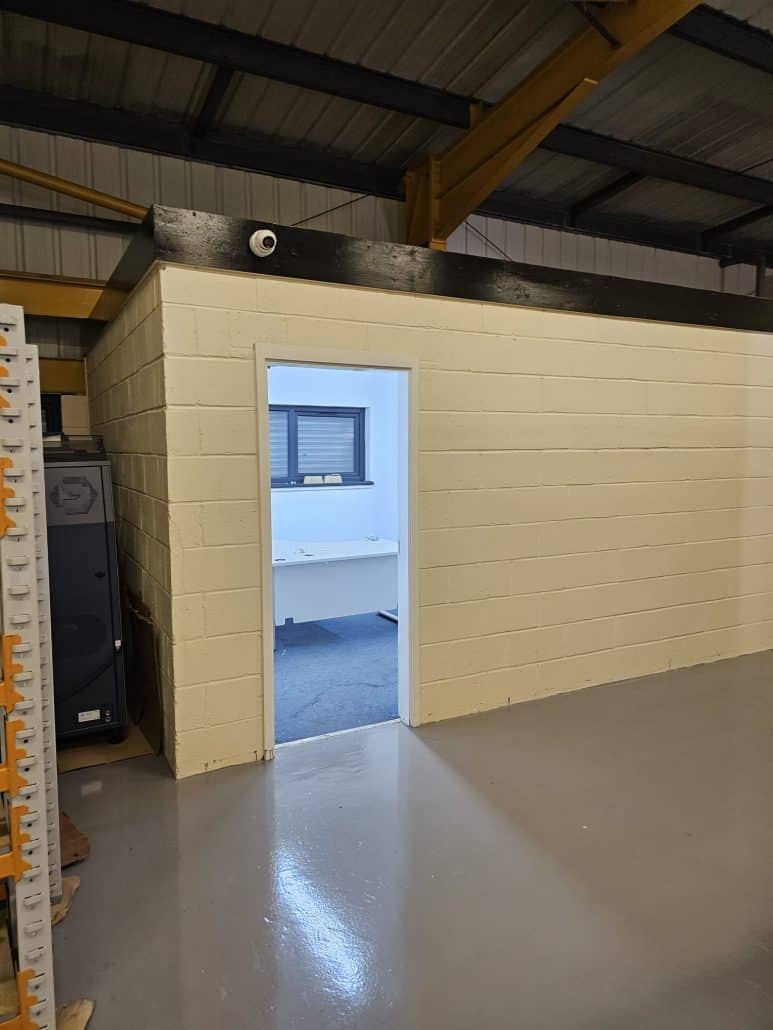 CCTV system install in warehouse