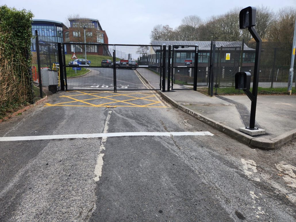 access controlled gate for small and large vehicles