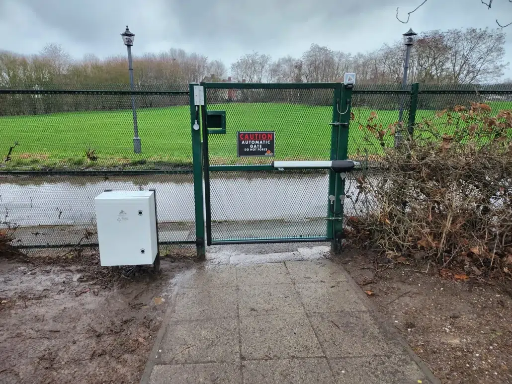 Pedestrian gate door