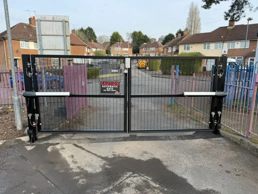 Automatic Swinging Gate Closed