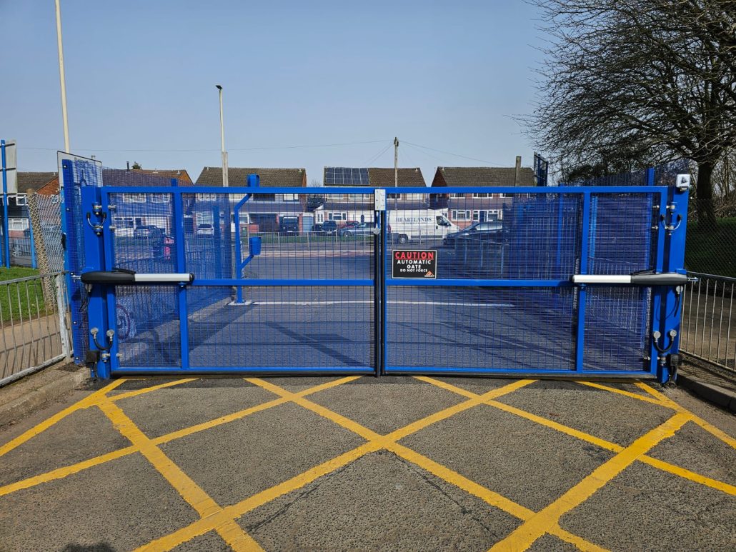Blue Automatic Gates