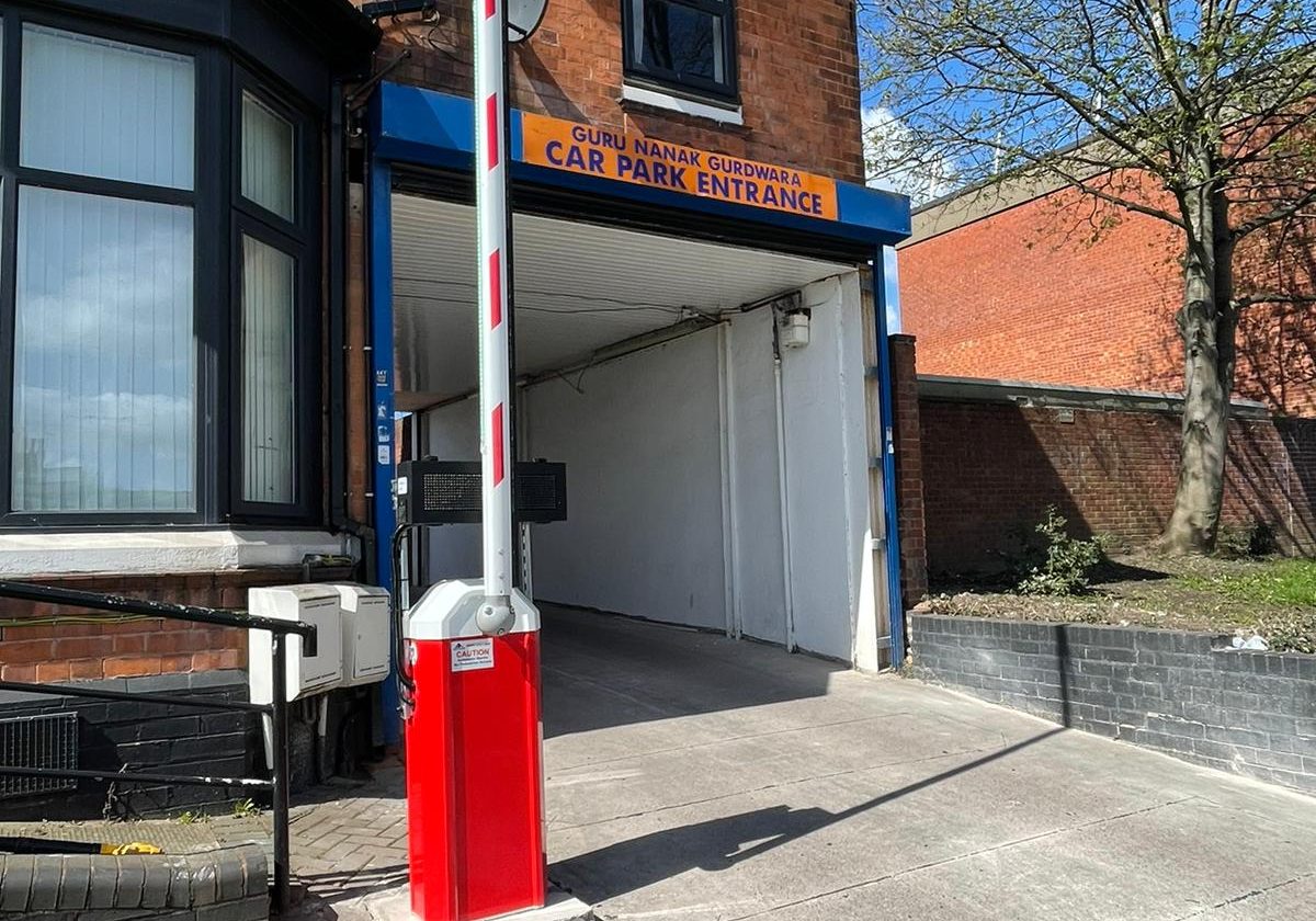 open automatic barrier enterance view open automatic barrier enterance view